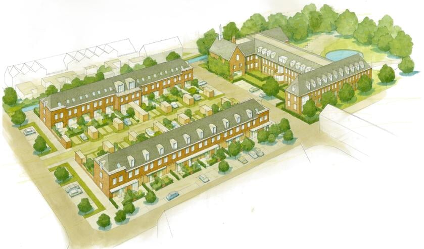 In het plan worden 28 woningen gerealiseerd op de hoek Endepoellaan-De Weiden. | Foto: archief