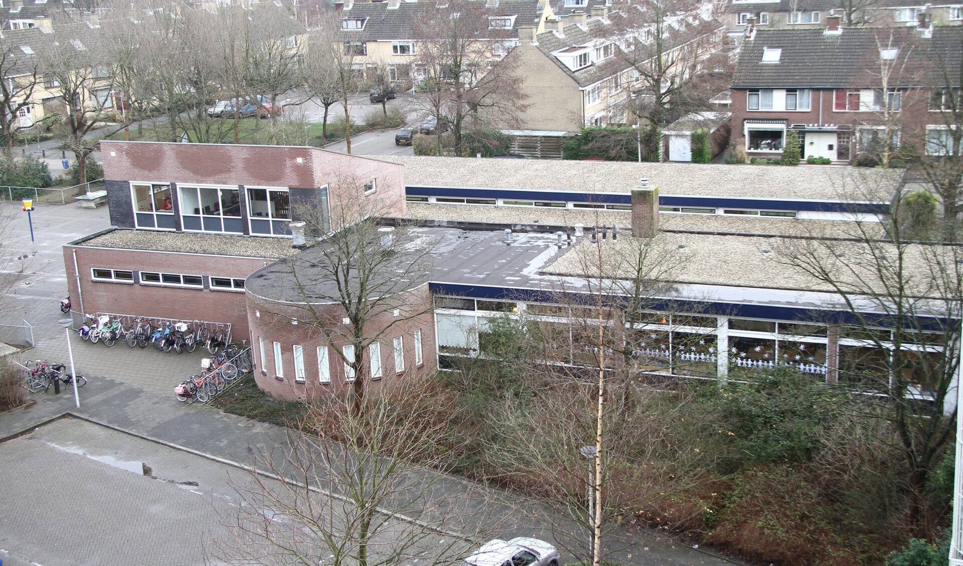 Het terrein van de voormalige Rembrandtschool waar sociale-huurwoningen komen.