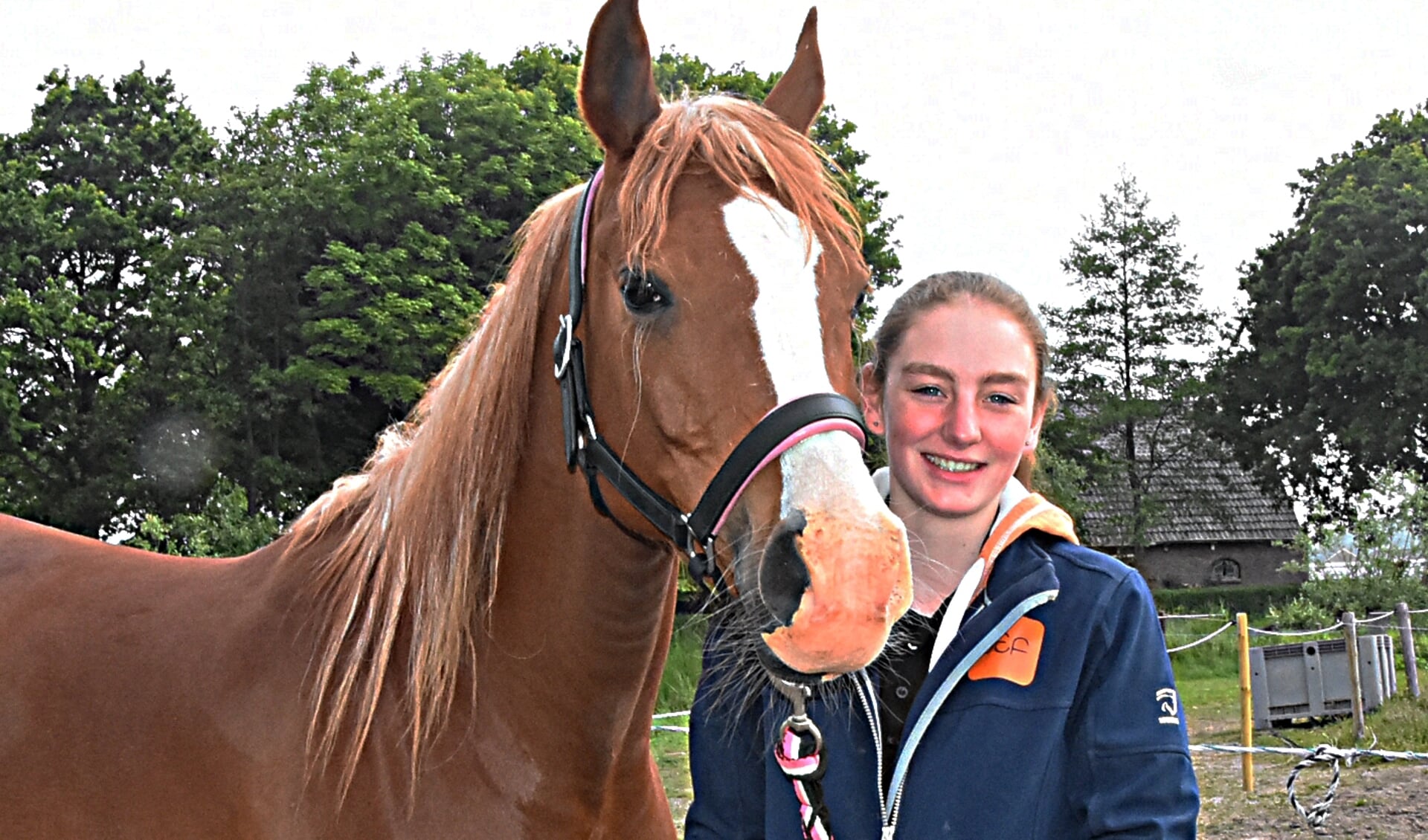Desirée met haar paard Habischa-Badia. 