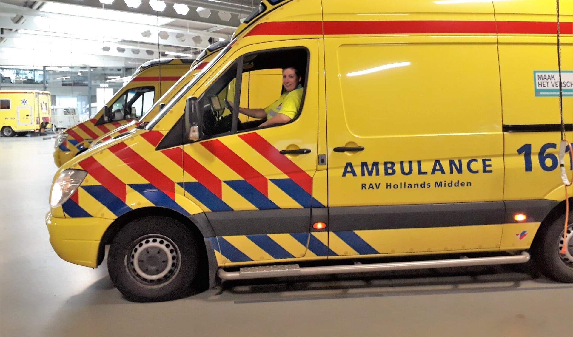 De ambulances van RAV Hollands Midden. | Foto: SKvD