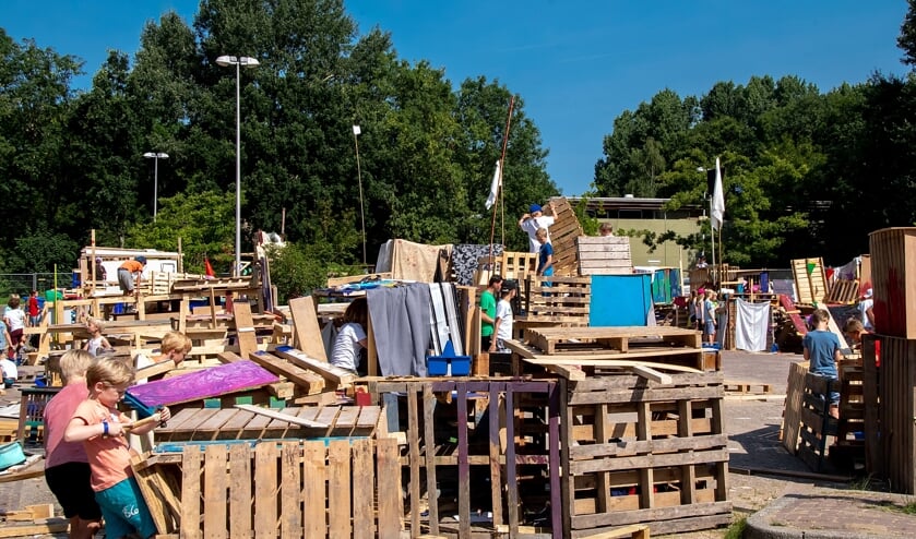 Het huttendorp in 2018.