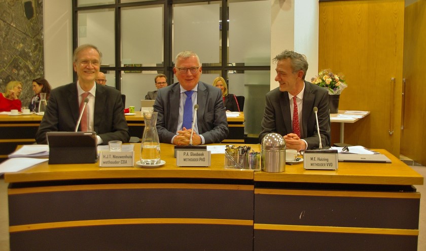 Wethouder Huizing (rechts): "We willen in de top 10 van beste gemeenten blijven. We moeten scherp aan de wind zeilen."