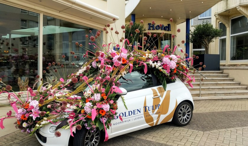 Op 11 augustus staan de corsowagens op de Kon. Wilhelmima Boulevard in Noordwijk. | Foto: PR