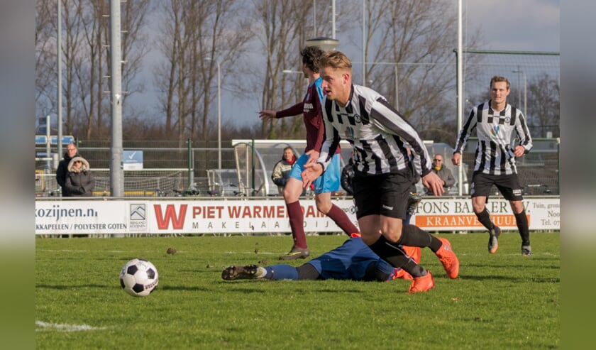 Tom Broekhuizen tekende voor de enige goal. | Foto: Archief