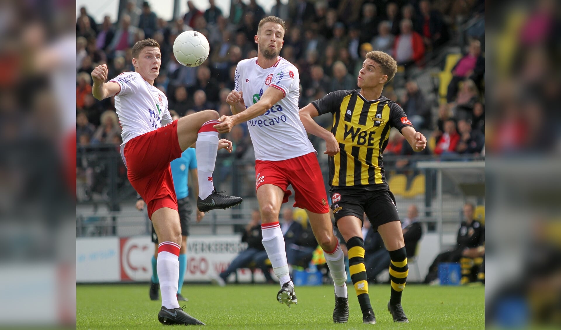 V.v. Noordwijk pakte zaterdag drie punten door winst op Rijnsburgse Boys. | Foto: H. Heemskerk
