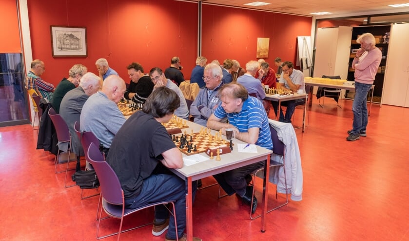 De schakers voelen zich thuis in Oegstgeest.