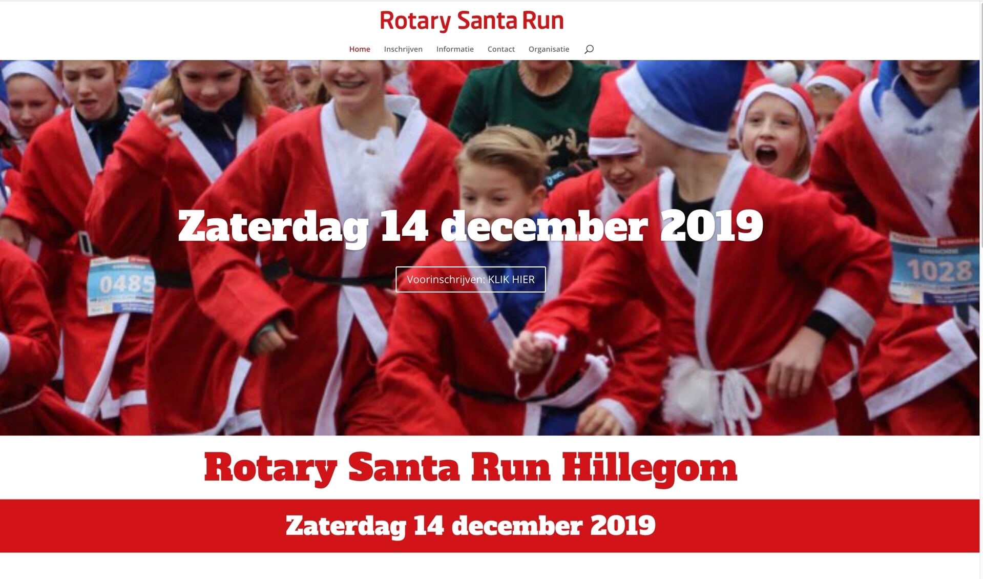 De eerste Santa Run in de Bollenstreek vindt plaats in Hillegom.
