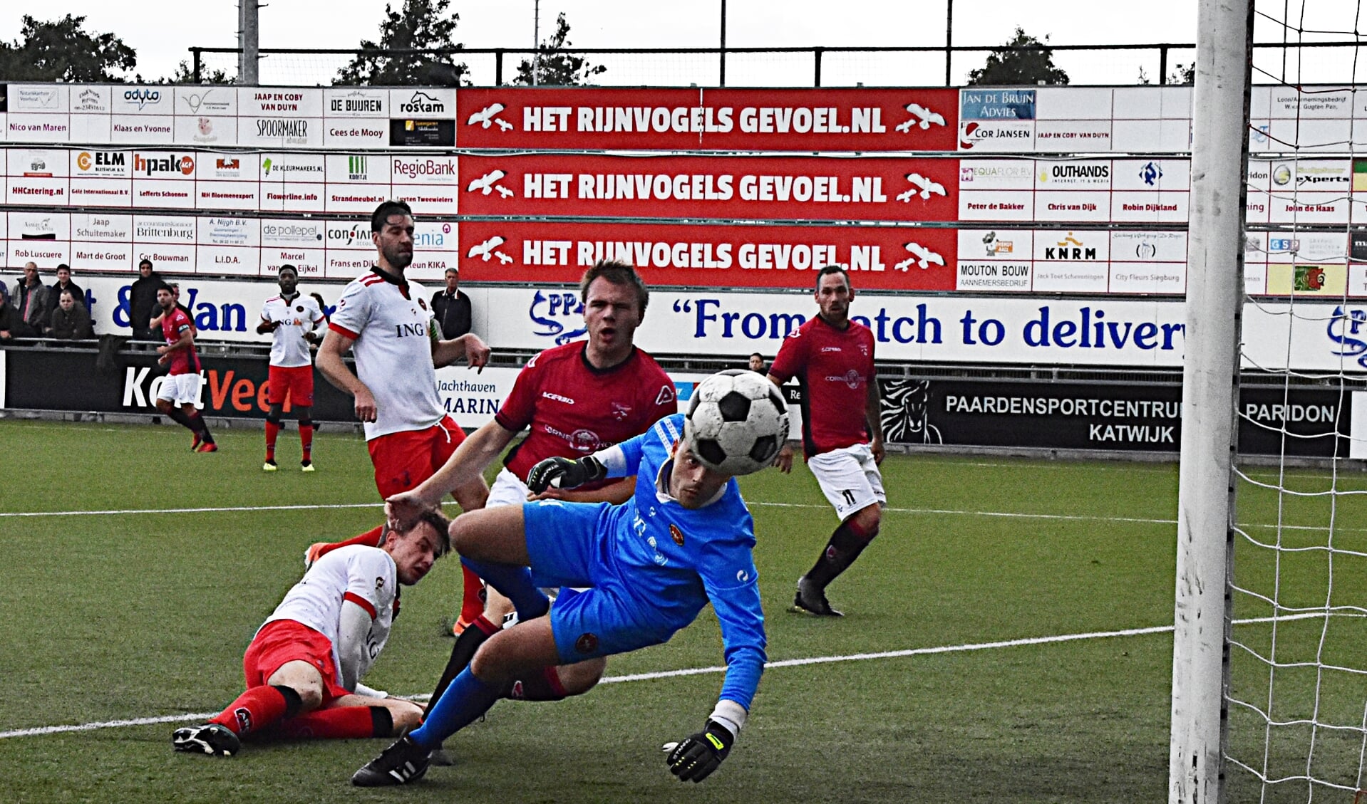 Max van Steen, bijna bij de openingstreffer. | Foto: PR