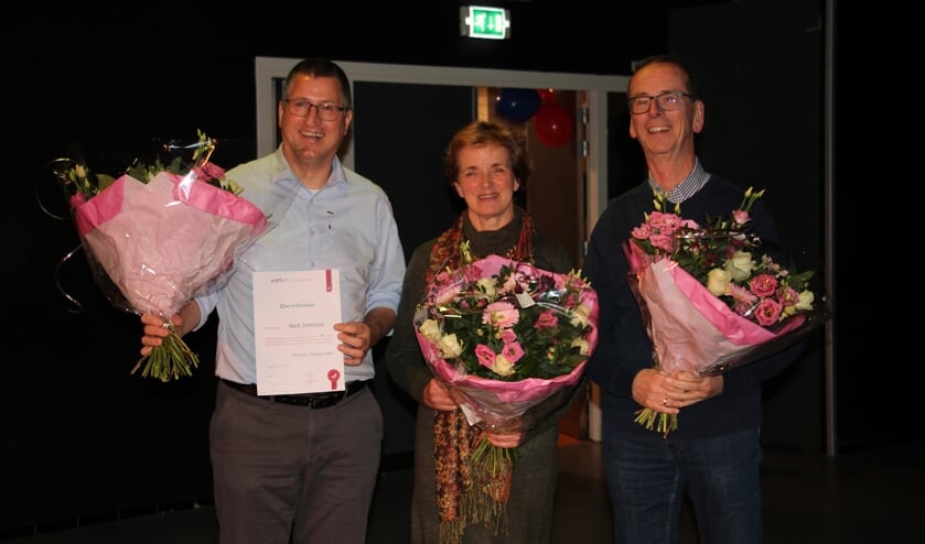 Nard Zwetsloot, Ada van Schie en Frits Arens.  