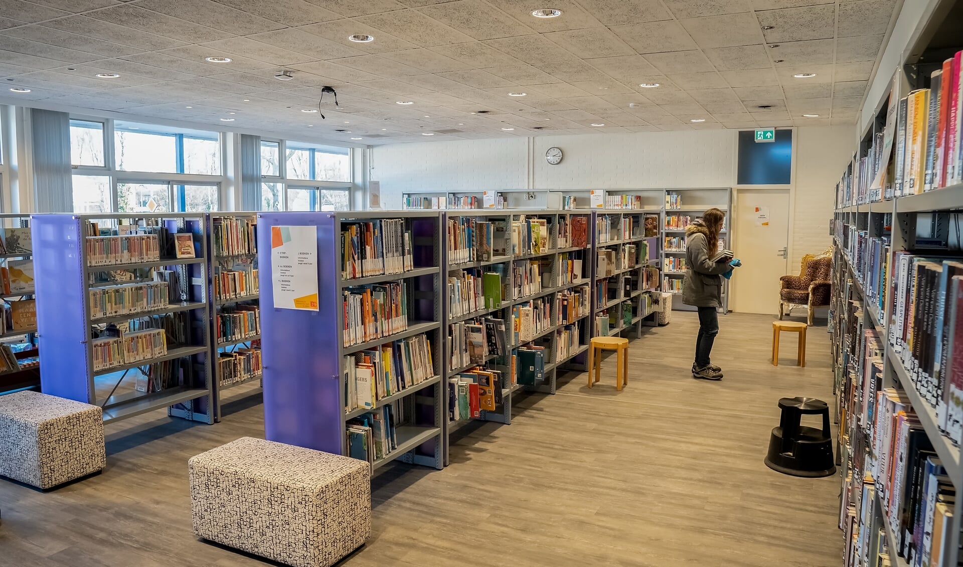 De Leuiderdorpse bibliotheek in gebouw De Werf.