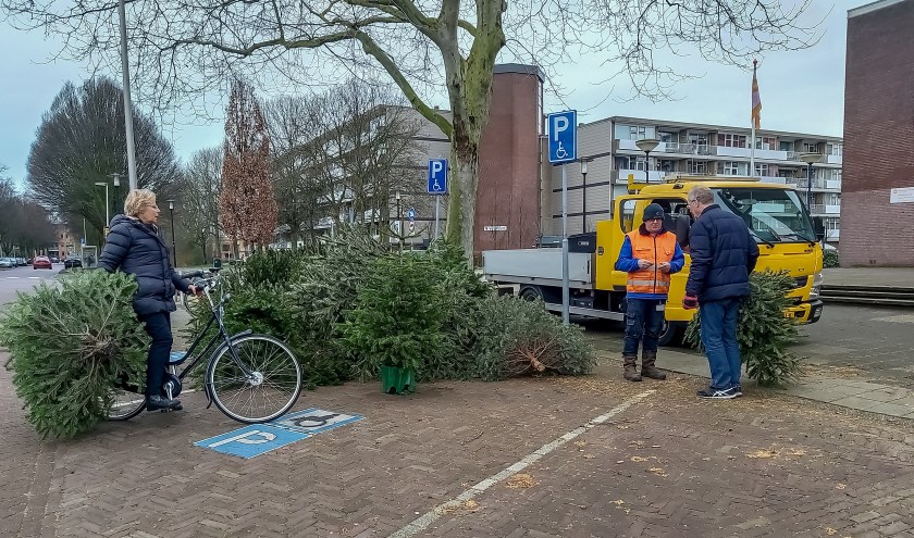 Het inzamelpunt bij de Scheppingskerk.