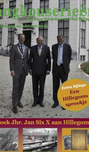 Een prominente coverfoto van Kees Warmerdam, met burgemeester Arie van Erk.