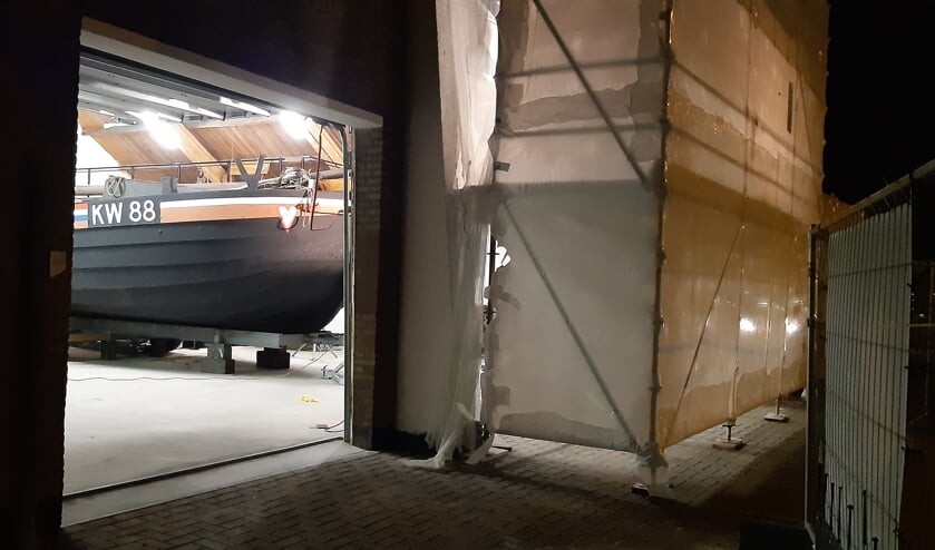 De oude redschuur is één van de locaties van het Winter Fest 2020.Warm