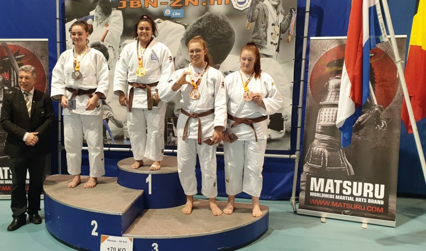 Eva Hornsveld pakt bronzen medaille in sterk judoveld. | Foto: pr