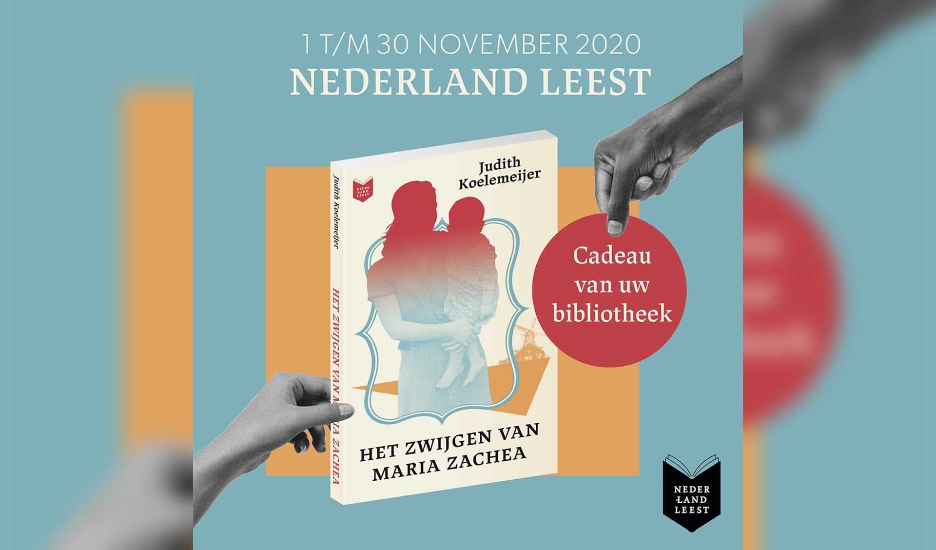 Dit is het boek dat leden cadeau krijgen van de bieb in de maand van Nederland Leest.
