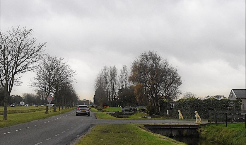 De Kooltuinweg, die aan de zuidkant parallel loopt aan de Tjalmaweg. | Foto: Piet van Kampen