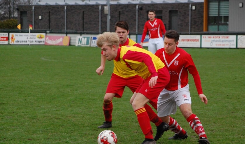 Justin Vink speelde een goede wedstrijd bij Van Nispen. | Foto: Trudy vd Berg