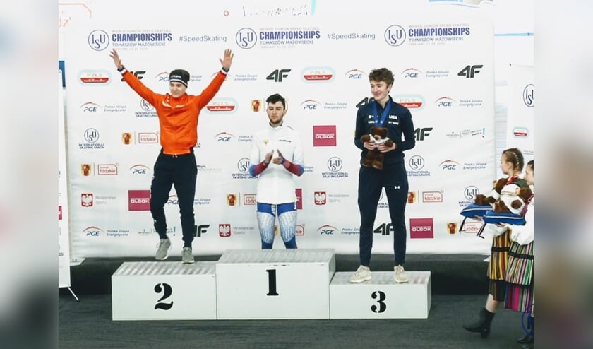 Yves Vergeer wordt tweede op de 5 kilometer.