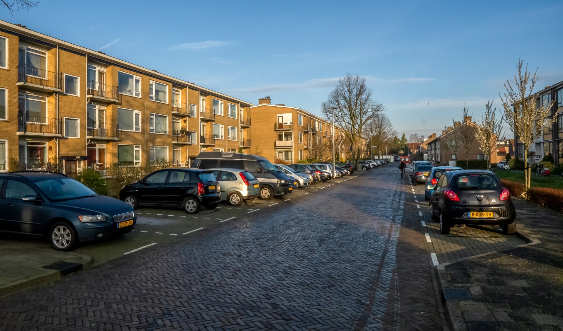 Betaald parkeren in Leiden kan extra parkeeroverlast geven in de Splinterlaan. | Foto: J.P. Kranenburg