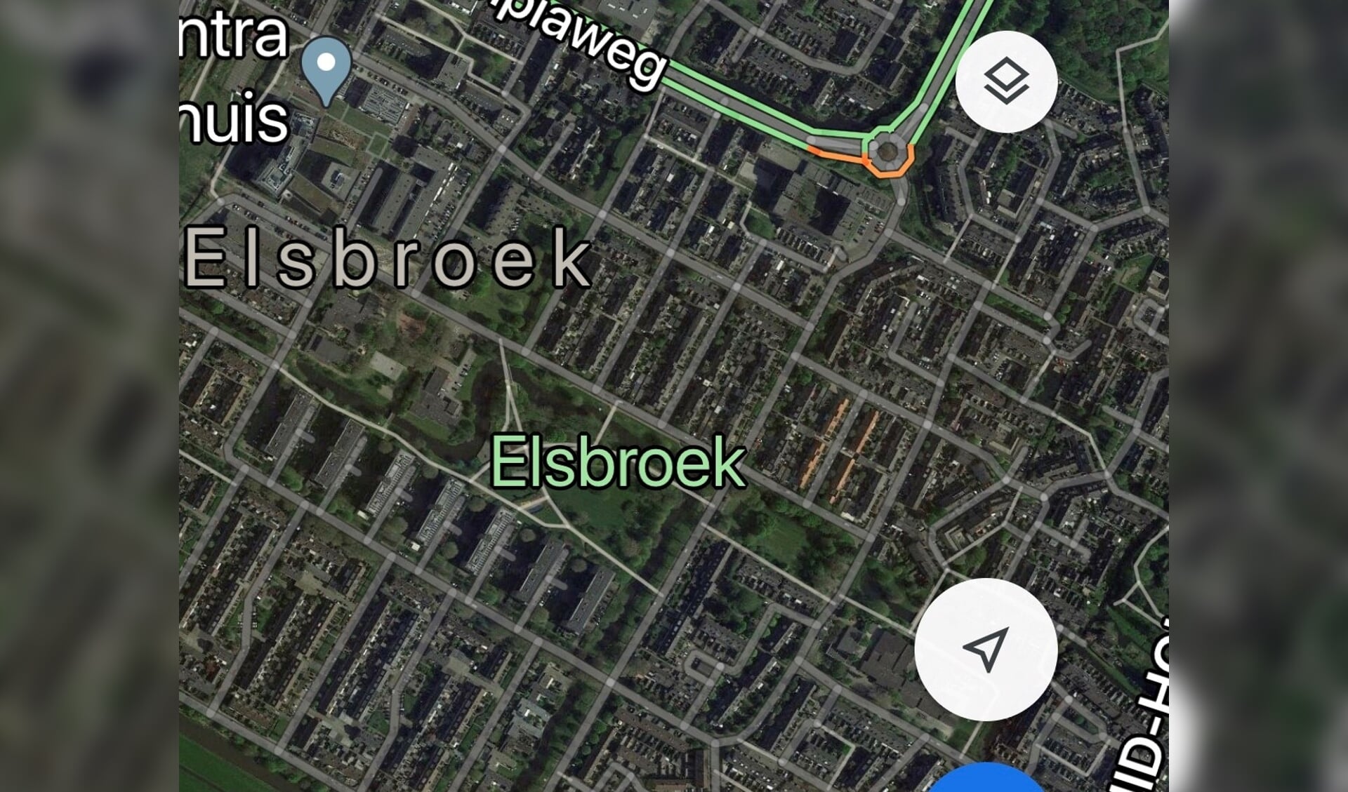 Een deel van de wijk Elsbroek . | Foto: Google Maps. 