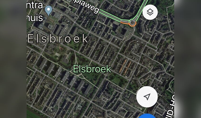 Een deel van de wijk Elsbroek . | Foto: Google Maps.