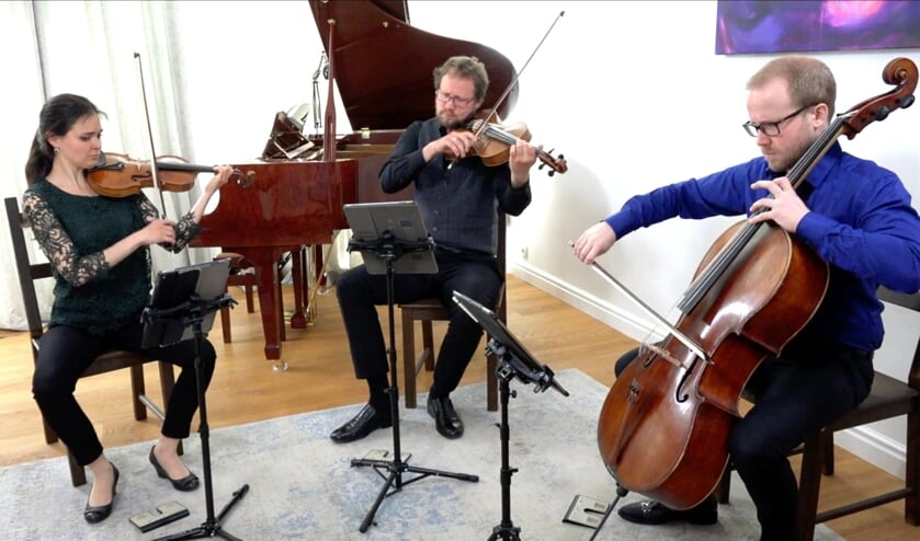 Het Ysaÿe Trio: Rada Ovcharova, viool, Emlyn Stam, altviool en Willem Stam, cello. | Foto Andres Logan  