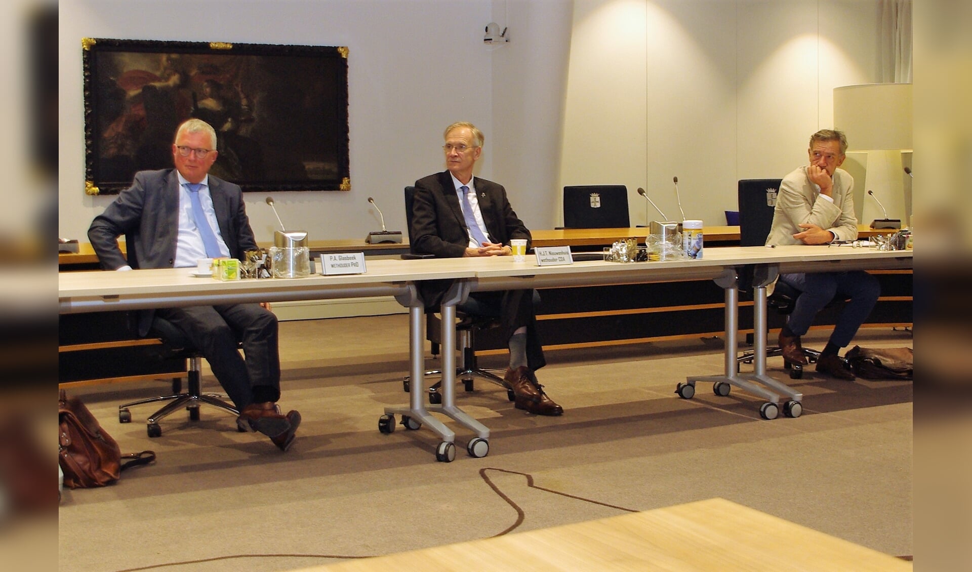 Wethouder Peter Glasbeek bij de presentatie van het nieuwe coalitieakkoord twee weken geleden. | Foto Willemien Timmers