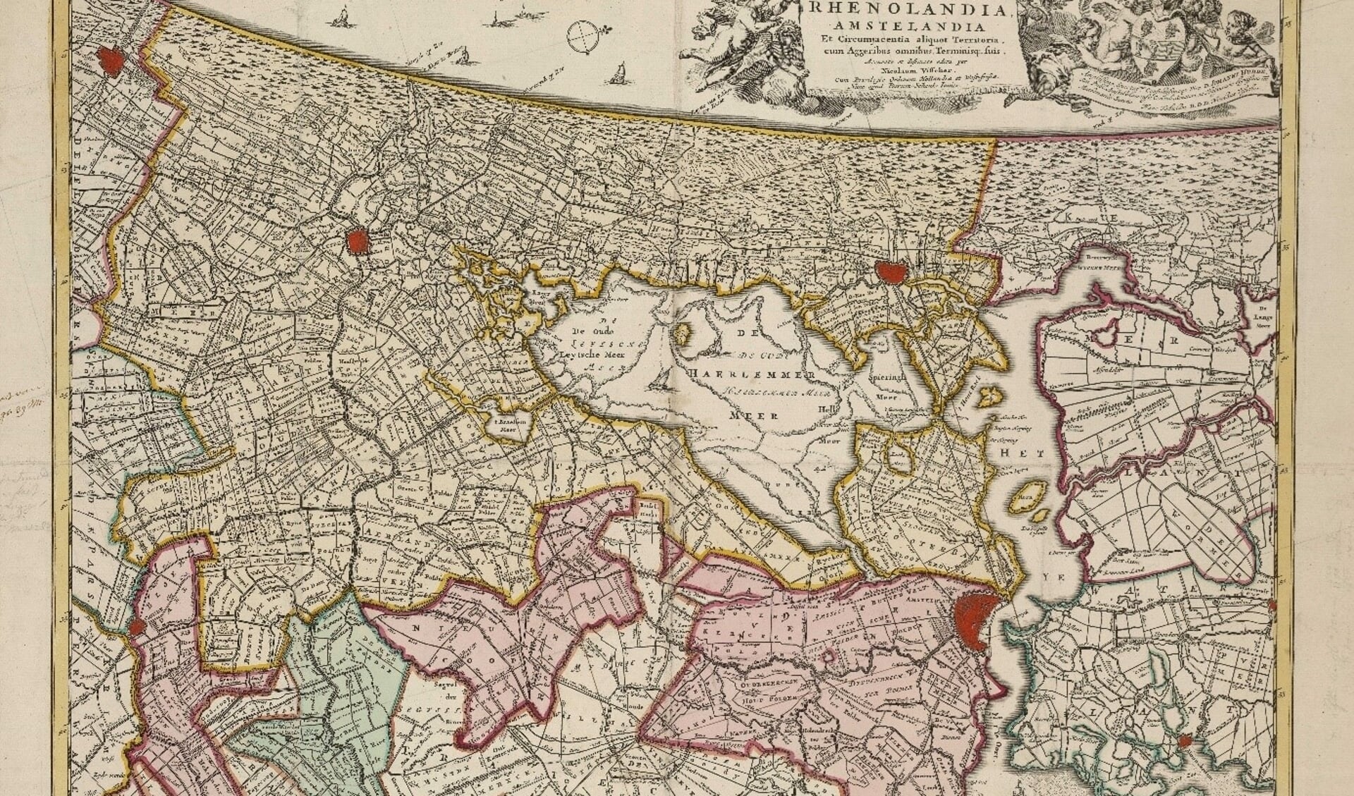 Kaart van Rijnland.