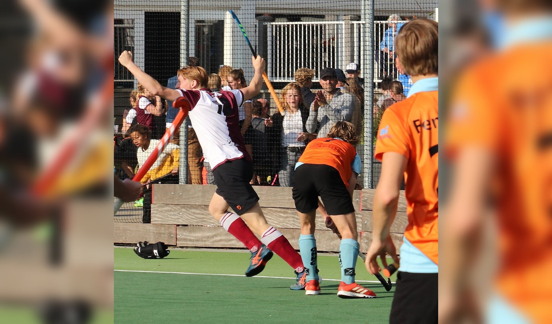 Frans Laarhoven maakt een goal. | Foto Ed Patijn