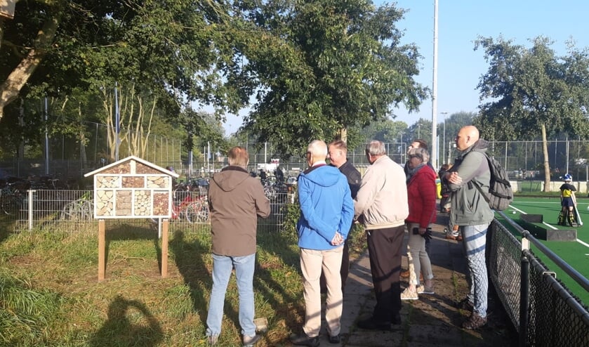 Het bijenhotel wordt zorgvuldig geïnspecteerd. | Foto: PR