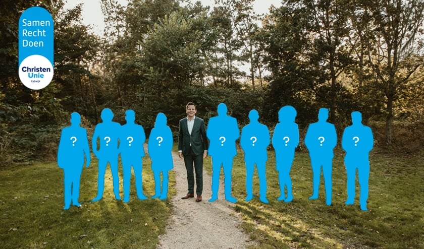 <p>Gerard met de ‘top-10 kandidaten; van de ChristenUnie Katwijk. De komende weken wordt bekend wie dit zijn. </p>