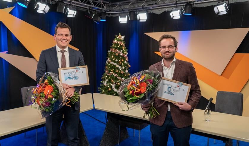 De winnaars van vorig jaar; Gerard Mostert en Sonny Spek.
