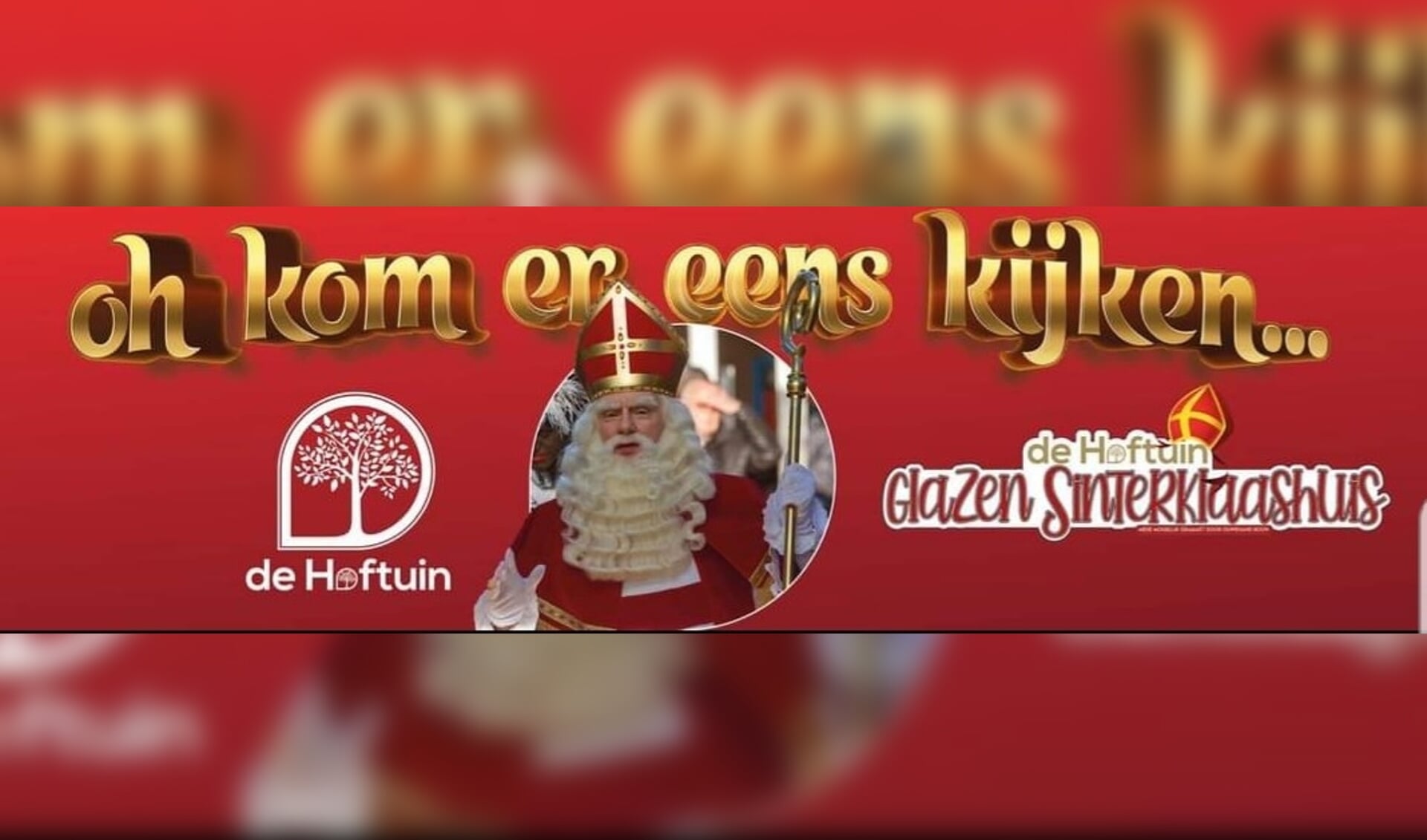 Sinterklaas is zaterdag 20 november in het glazen huis in de Hoftuin Rijnsburg.