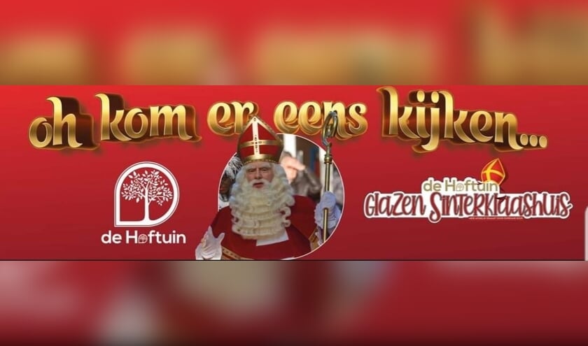 <p>Sinterklaas is zaterdag 20 november in het glazen huis in de Hoftuin Rijnsburg.</p>