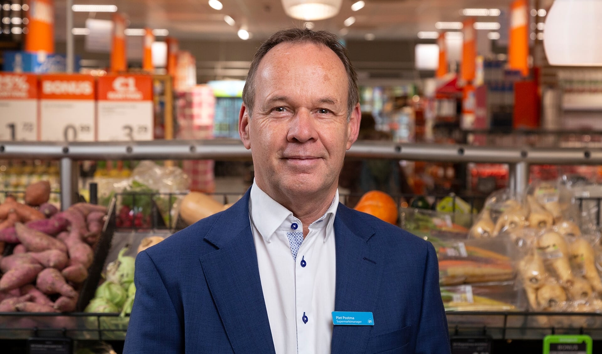 Supermarktmanager Piet Postma. 