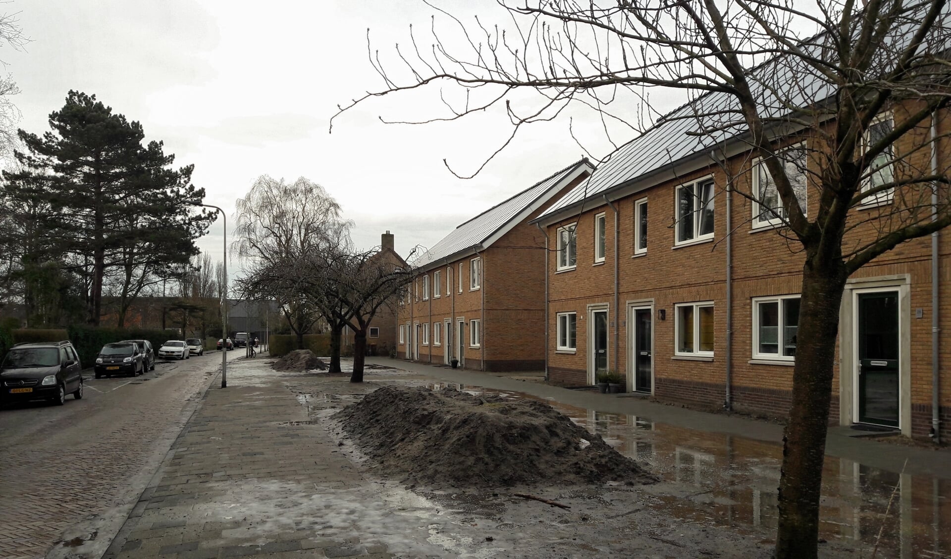 Enkele omwonenden noemen zich 'gedupeerd' door de sloop en bouw van de woningen aan de Jan Steenlaan. | Foto:MV