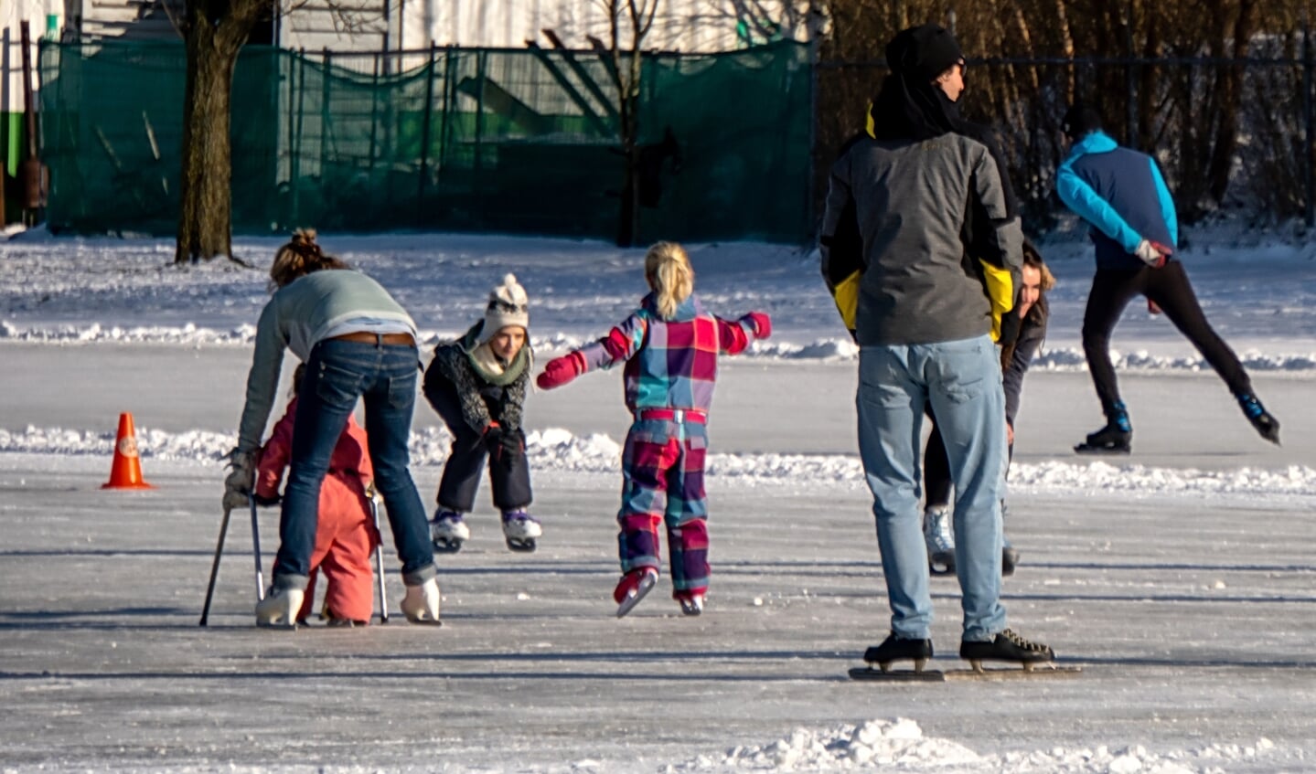 Voor veel kinderen was het een eerste kennismaking met schaatsen. 