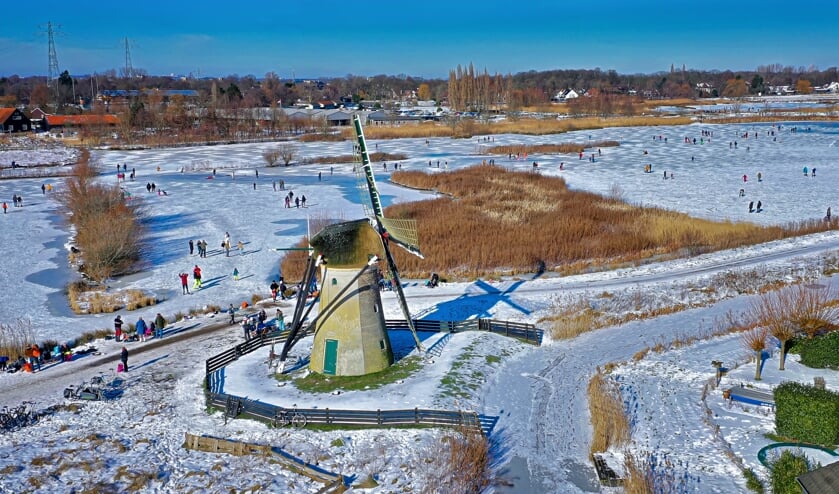 <p>Een prachtig shot van de polders Poelgeest, waar afgelopen weekend heerlijk geschaatst kon worden. | </p>