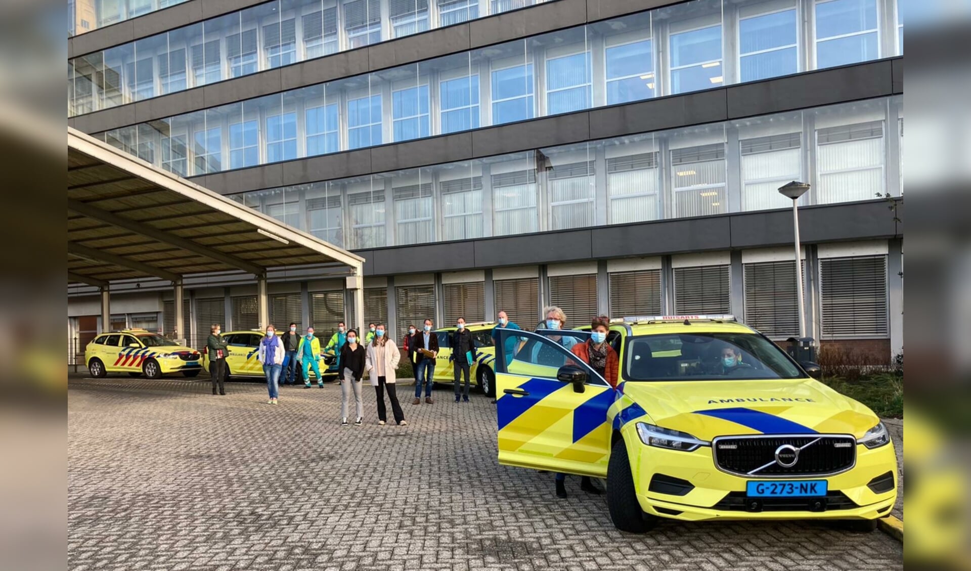 Eind februari trokken prikteams vanuit de coronaspoedpost bij het Alrijne Ziekenhuis Leiderdorp de regio in om kwetsbare mensen in instellingen te vaccineren. 