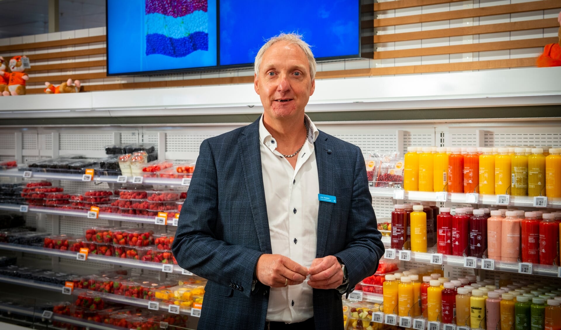 Supermarktmanager John Beukers kijkt al uit naar de heropening van AH Blokhuis.