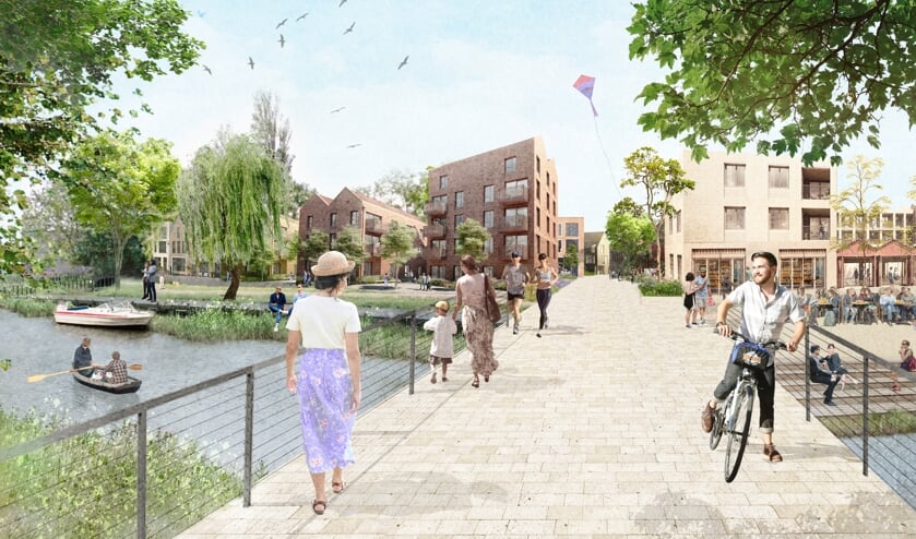 <p>Sfeerimpressie van de Limesbuurt in Valkenhorst. | Foto: @KCAP</p>