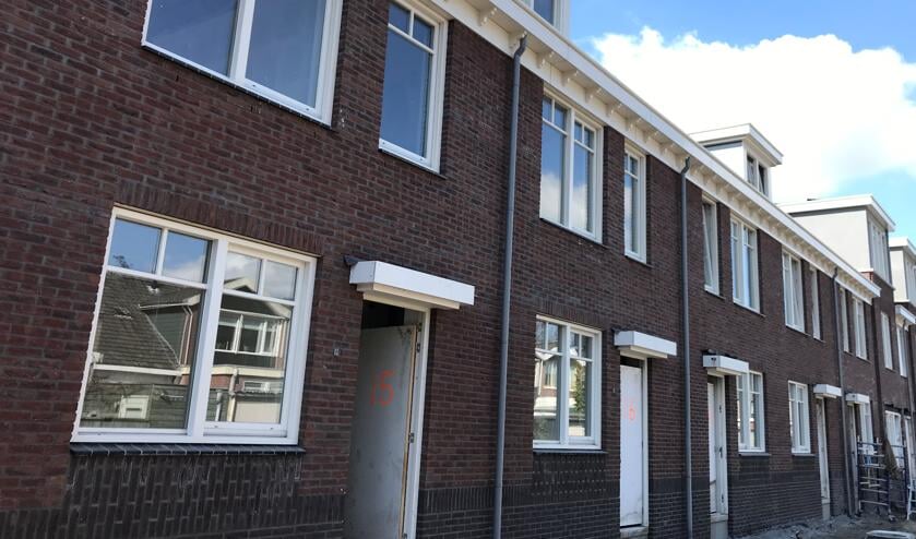 De bouwplaats van Hof van Liduina, waar de woningen zo goed als klaar zijn voor oplevering.