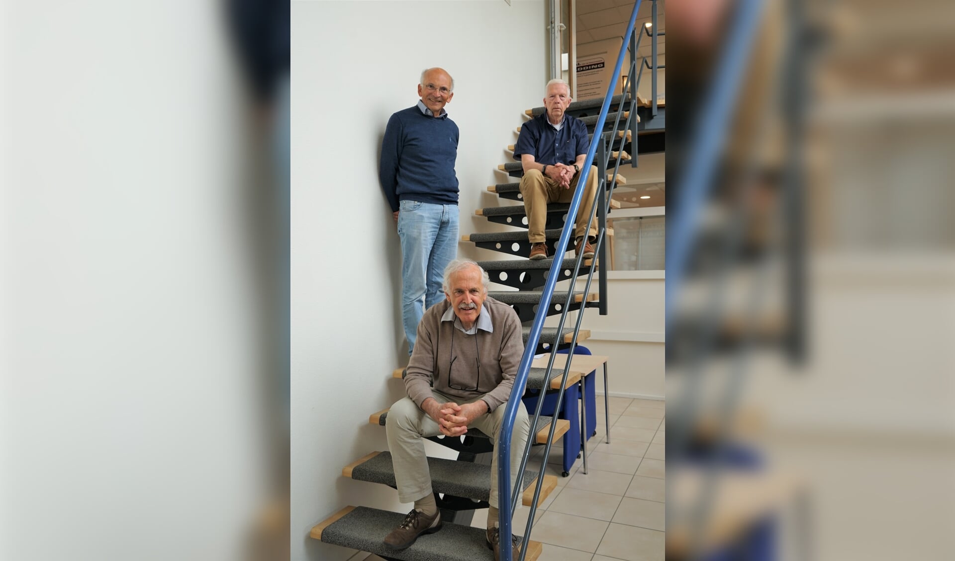 V.l.n.r. René de Vries (Stichting MOL), Emiel Broesterhuizen (LVU) en Bob Reidsma ILeiderdorps Museum) hebben het initiatief genomen voor het opzetten van het Cultuurplatform Leiderdorp.