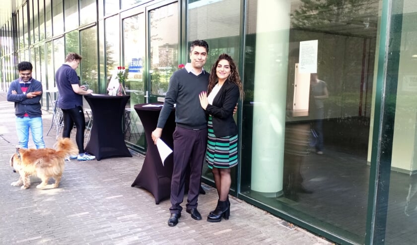 <p>Amir en Sanaz hopen in de Clusiushof hun droom waar te maken. | Foto Willemien Timmers</p>