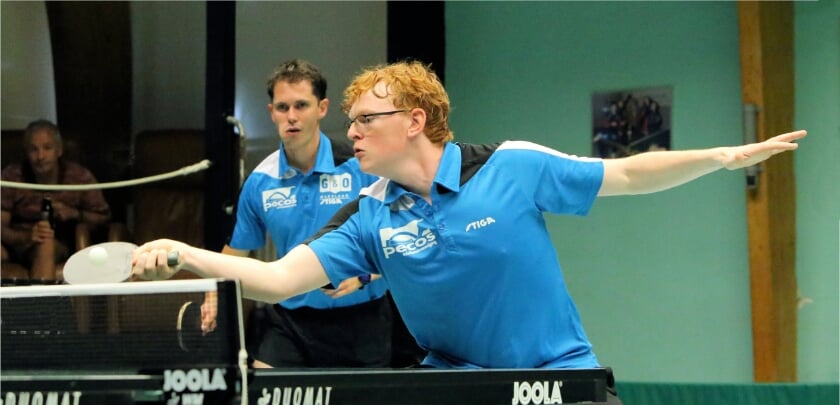 <p>Jens Wiersma, met daarachter Paul Kruijt. | </p>