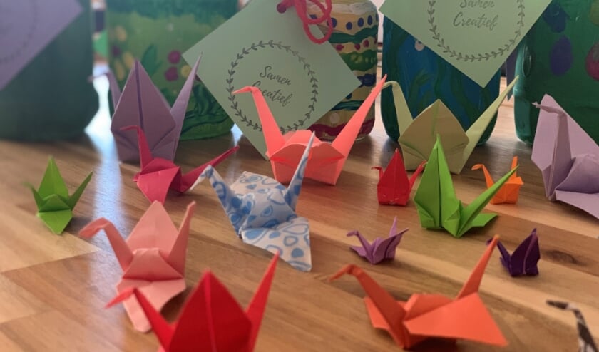 De Potjes Geluk worden bij Samen Creatief gemaakt in Hillegom. | Foto: pr