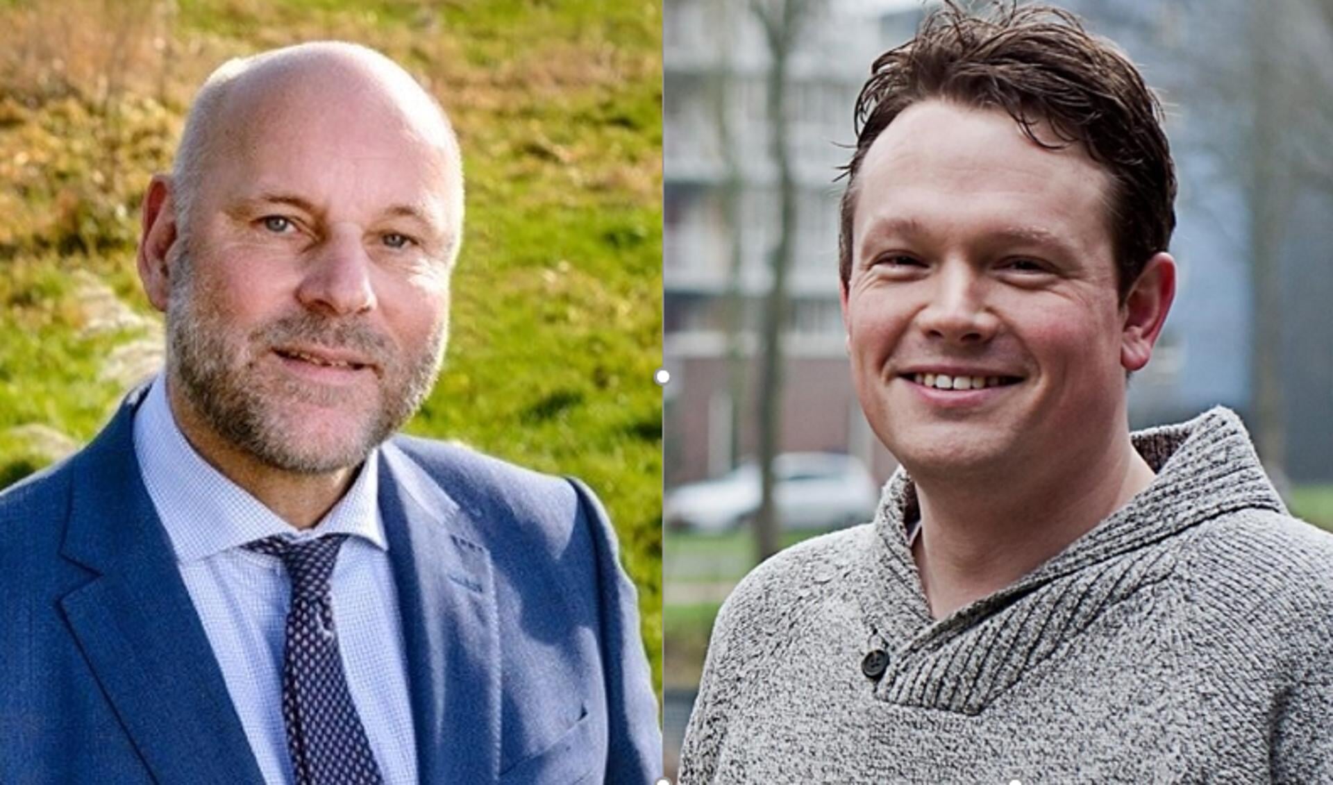 Fractievoorzitters Olaf McDaniel (PvdA, foto links) en Bob Vastenhoud (GroenLinks) zijn verheugd over de samenwerking. 
