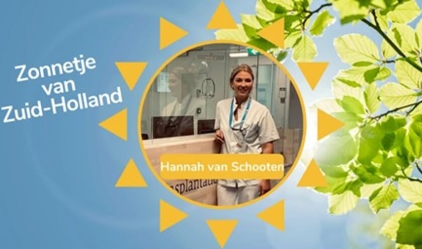 <p>Hannah van Schooten is het Zonnetje van Zuid Holland</p>  