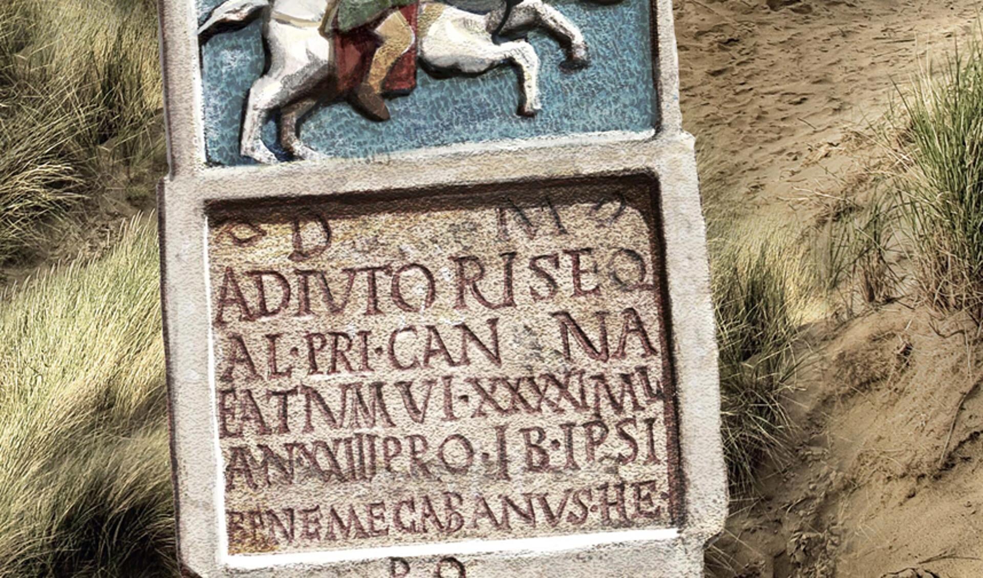In Noord-Afrika gevonden grafsteen van Romeinse cavalerist uit Zuid-Holland.