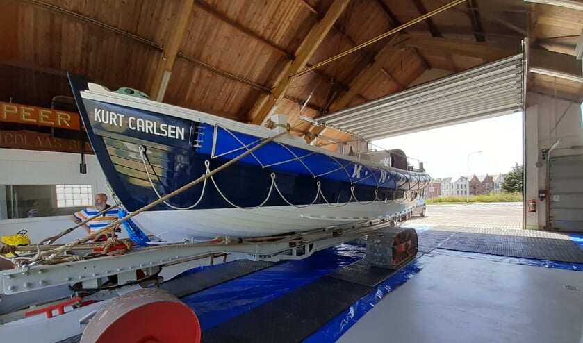 De oude Noordwijkse reddingboot in de Oude Redschuur van Katwijk. | Foto: RD